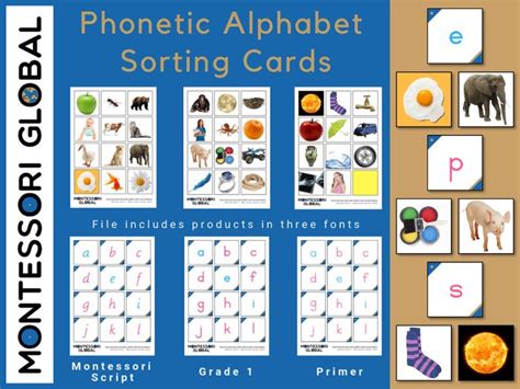 Phonetic Alphabet Sorting Cards | Teaching Resources