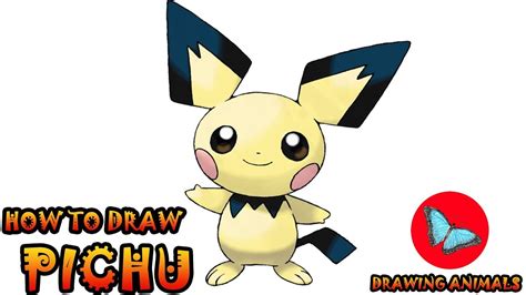 How To Draw Cute Pichu Learn how to draw this cute pokemon go pikachu ...