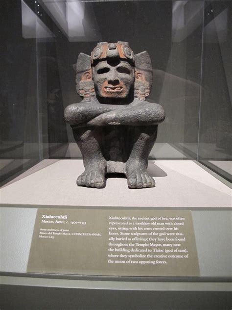 statue of xiuhtecuhtli, the aztec god of fire | Star's visit… | Flickr