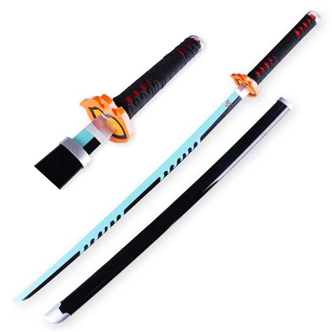 41 Inch Tanjiro Sword Demon Slayer Sword Wooden Katana Sword Prop ...