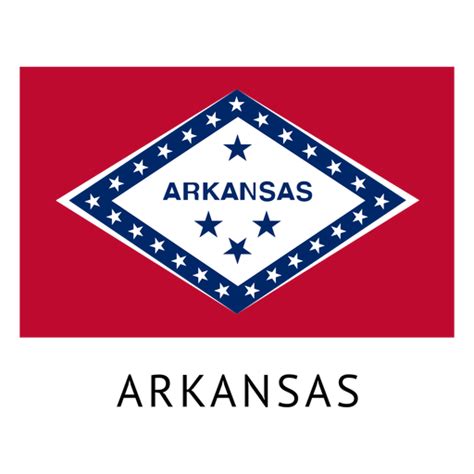 Arkansas State Flag PNG & SVG Design For T-Shirts