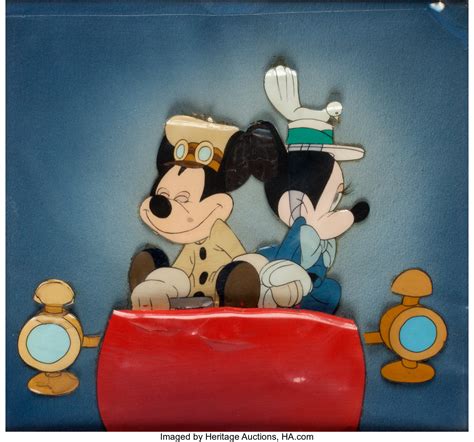 Nifty Nineties Mickey Mouse and Minnie Mouse Production Cel Setup | Lot #94143 | Heritage Auctions