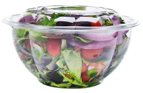 DOBI [50 Pack - 32 oz.] Salad To-Go Containers - Clear Plastic ...