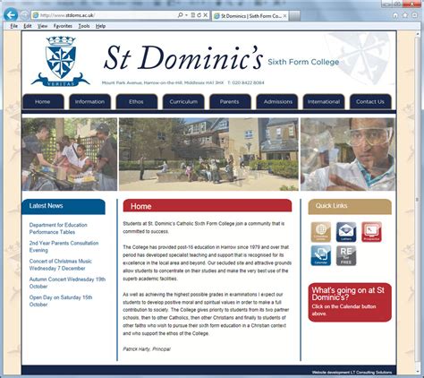 St Dominic's Sixth Form College, Harrow - School Web SolutionsSchool Web Solutions