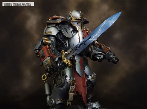 Grey Knights Dreadknight conversion, Painted to a Gold Level by White Metal Games. | Grey ...