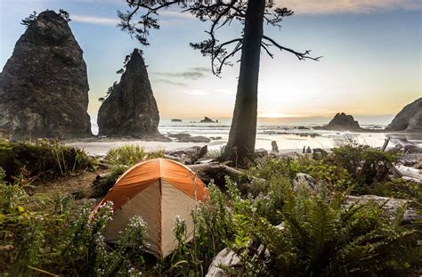 Our campsite on Rialto beach in Olympic NP last September : r ...