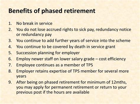 PPT - Phased retirement PowerPoint Presentation, free download - ID:2198486