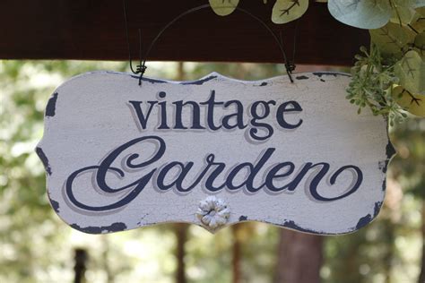 Garden SIGN-Personalized Garden Sign-Flower Garden Sign-Rustic Garden Sign-Custom Garden Sign ...