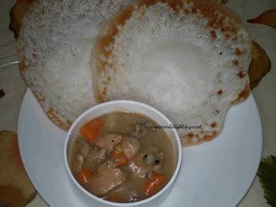 Foodie Delights Bangalore - Life n Spice: Appam and Chicken Stew