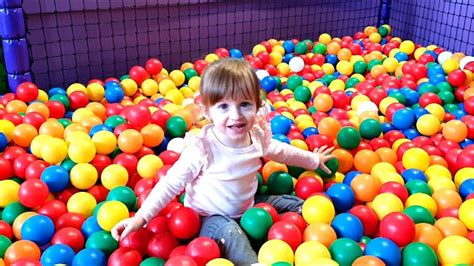 Emma and Maya Have Fun at Indoor Playground for Kids - Kids Ball Pit ...