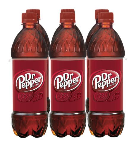 Dr Pepper Soda Bottles, 6 bottles / 24 fl oz - Pick ‘n Save