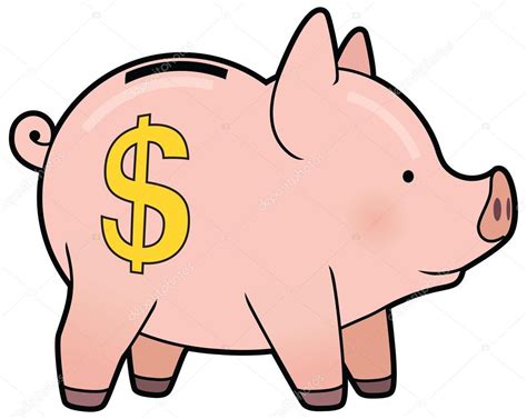 Piggy Bank Cartoon Images - Cartoon Cute Piggy Bank Vector — Stock Vector © Annasuchkova ...