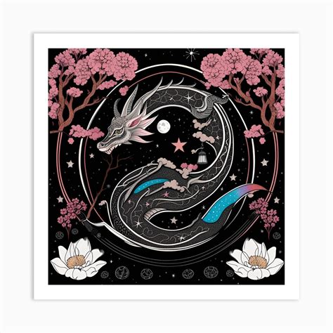 Chinese zodiac dragon Art Print by Magical Arts Realm - Fy