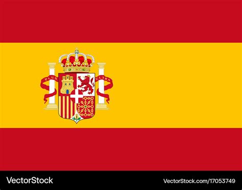 Flag of spain Royalty Free Vector Image - VectorStock