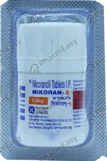 Nikoran 5 MG Tablet (20): Uses, Side Effects, Price & Dosage | PharmEasy