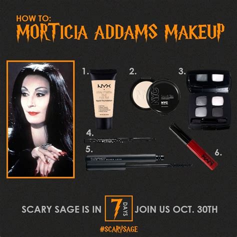 How To: Morticia Addams Makeup - Clary Sage College