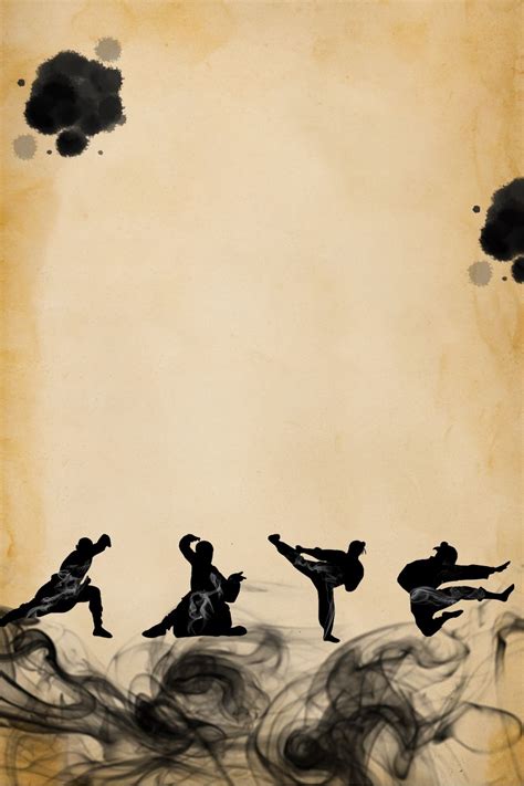 Simple Vintage Chinese Martial Arts Source File H5 Background | Chinese ...