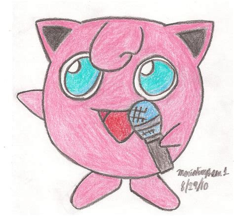 Jigglypuff Drawing by MarioSimpson1 on DeviantArt