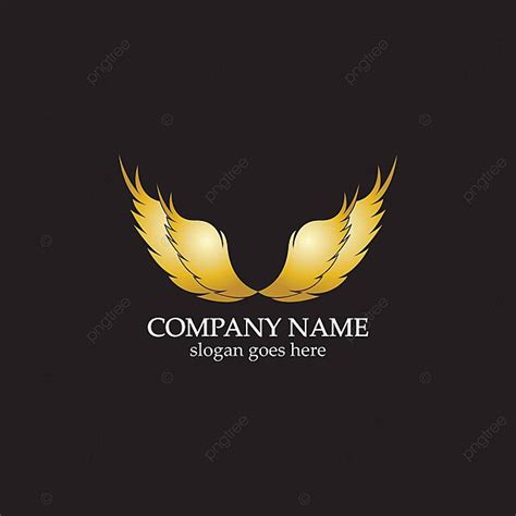 Wings Gold Logo Vector Illustration Template Vector Golden Icon Wings ...