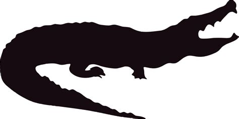 Alligator Silhouette - Openclipart