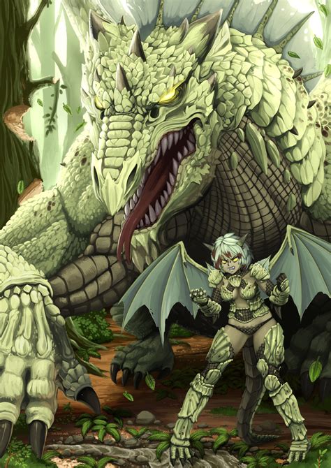 DnD - Green dragon by Barbariank on DeviantArt