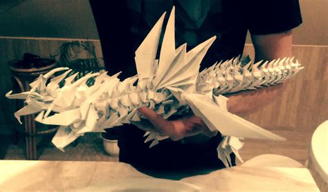 Giant origami dragon - 2020 (new) crane technique (158 pieces length ...