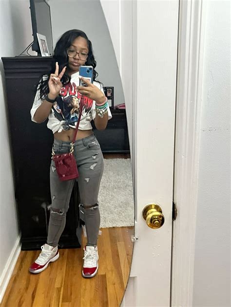 Outfit w cherry 11s 🍒 | Teenage fashion outfits, Fly outfit, Cute ...