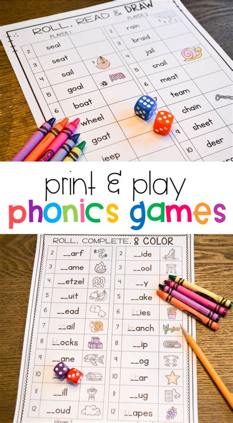 Phonics Games for First Grade - Susan Jones Teaching