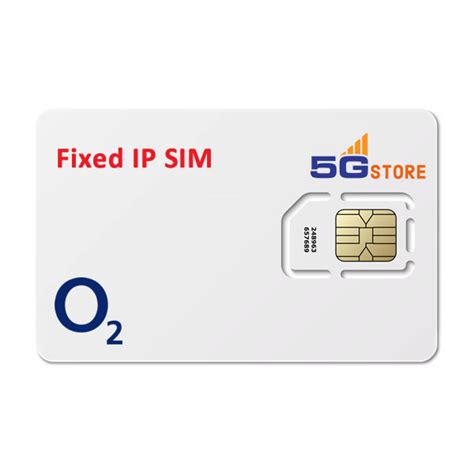 O2 Fixed IP SIM Card 1GB