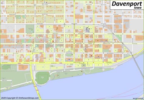 Davenport Map | Iowa, U.S. | Discover Davenport with Detailed Maps