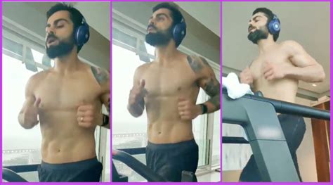 Ahead of IPL 2020 Virat Kohli Flaunts Chiselled Abs During Treadmill ...