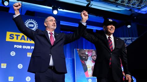 UAW: President Joe Biden notches endorsement from United Auto Workers; union president Shawn ...