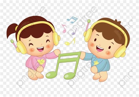 Child Listening To Music Listening To Music Clipart - Bé Học Hát - Png Download (#4912891 ...