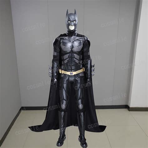 Bat Cosplay Costume Suit Bruce Wayne the Dark Knight Men's Halloween ...