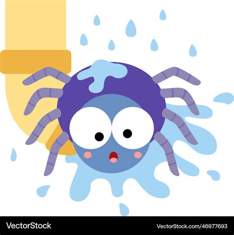 Itsy bitsy spider clipart Royalty Free Vector Image