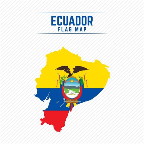 Flag Map of Ecuador 2400638 Vector Art at Vecteezy