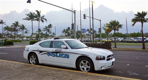 -an Airport Police Car at the Kahului Airport Editorial Stock Photo ...