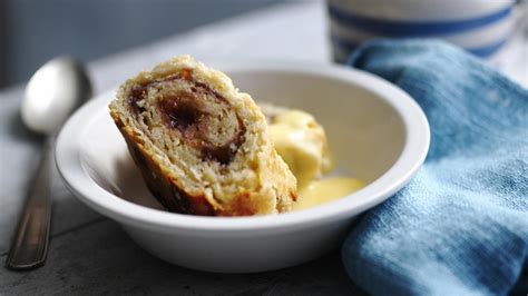 Plum jam roly-poly recipe | Recipe | Jam roly poly, Food, British dishes