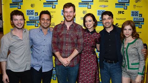 Drinking Buddies cast with director Joe Swanberg - #SXSW | Jake johnson, Drinking buddies, Buddy