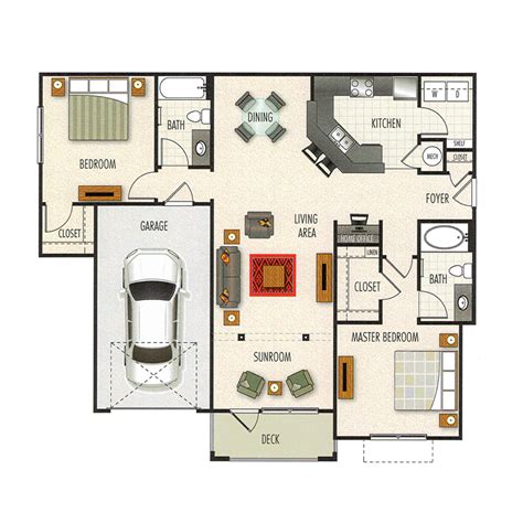 Apartment Floor Plans | Lullwater at Riverwood