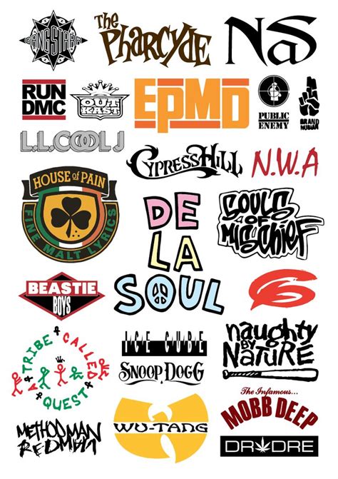 Hip Hop logos - A3 Poster | Hip hop logo, Hip hop poster, Hip hop tattoo