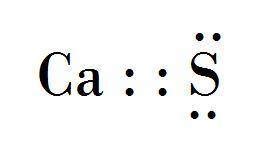 In a molecule of calcium sulfide, calcium has two valence electron ...