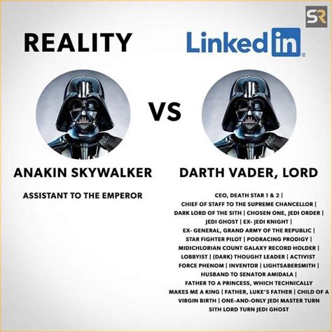 Darth Vader LinkedIn Blank Template - Imgflip