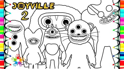 JOYVILLE 2 NEW Coloring Pages / How to Color ALL NEW BOSSES & MONSTERS / NCS Music - YouTube