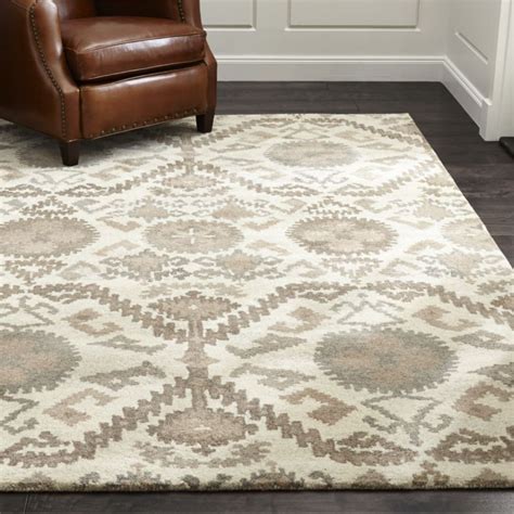 Orissa Neutral Wool 8'x10' Rug | Crate and Barrel Area Rug Dining Room ...