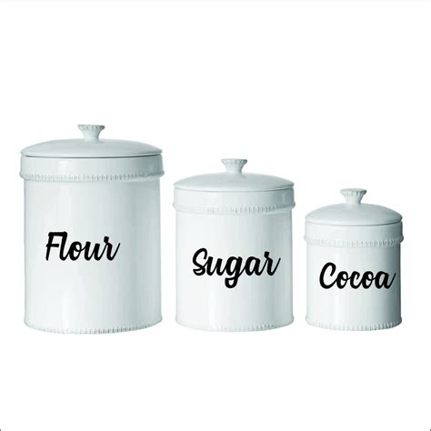 Kitchen Canister Labels Kitchen Canister Decals Kitchen - Etsy