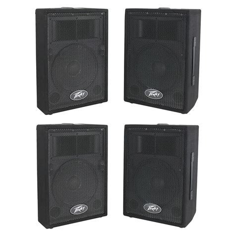 Peavey DJ 2-Way 100 Watt PA Speaker System with 10" Woofers (4 Speakers) | PVi10