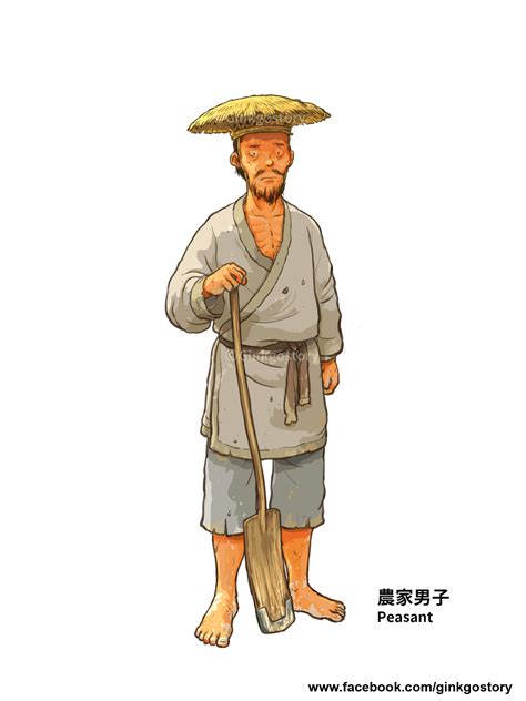 Three Kingdoms Character: Male Peasant 三国时代农民男子 | Historical drawings, Character design ...