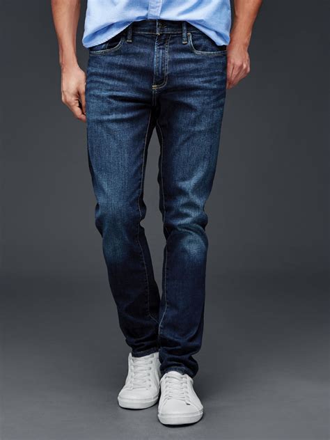 Lyst - Gap Washwell Skinny Fit Jeans (stretch) in Blue for Men