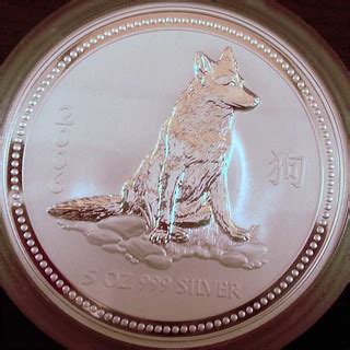 Silver "Year of the Dog" Coin - Tails | Sealed at the mint i… | Flickr